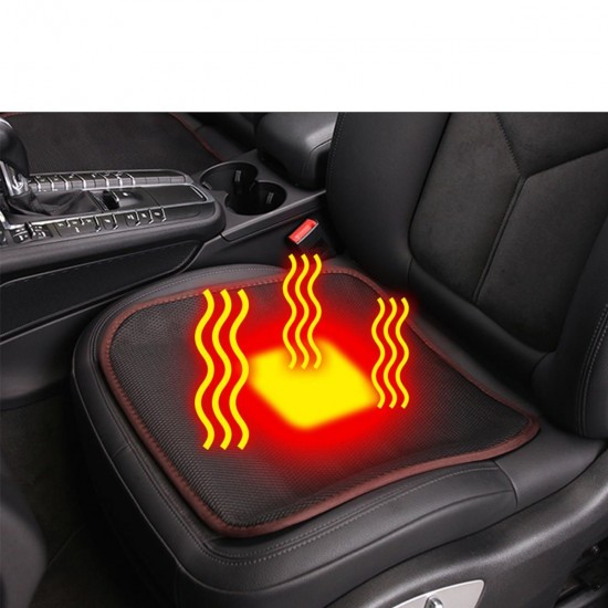 USB Heated Office Home Car Seat Cushion Cover Seat Heater Warmer Winter Cushion