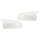 1 Pair Glossy White Rear View Mirror Cap Cover Replacement Left & Right For BMW X5 X6 E70 E71 2007-2013