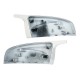 1 Pair Glossy White Rear View Mirror Cap Cover Replacement Left & Right For BMW X5 X6 E70 E71 2007-2013