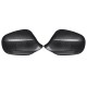 1 Pair Left and Right Carbon Fiber Style Car Rearview Mirror Cover For BMW E90 E91 2009-2012