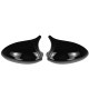 1 Pair M3 Style Mirror Cap Cover Gloss Black For BMW 3 Series E90 E91 E92 E93