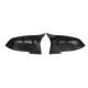 1 Pair Matte Black Car Rearview Mirror Cover Cap For BMW F20 F21 F22 F30 F32 F36 X1 F87 M3