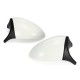 1 Pair Rear View Mirror Cover Cap M3 Style Glossy White For BMW E90 E91 E92 E93