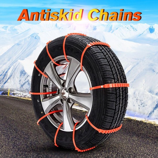 10PCS Car Truck Snow Ice Mud Chains Wheel Tyre Tire Anti Skid Thickened Tendon