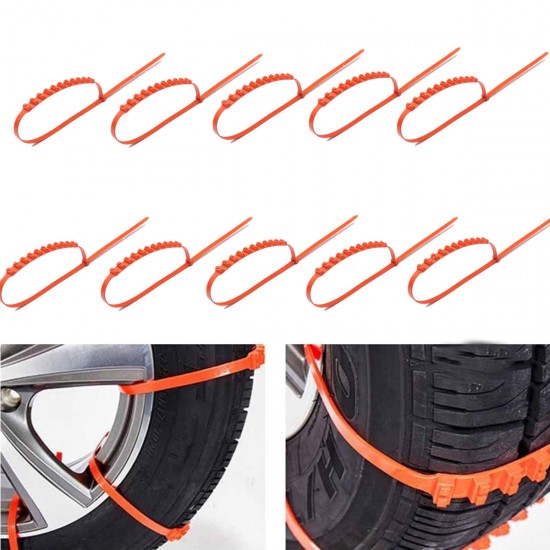 10PCS Car Truck Snow Ice Mud Chains Wheel Tyre Tire Anti Skid Thickened Tendon 10PCS Car Truck Snow Ice Mud Chains Wheel Tyre Tire Anti Skid Thickened Tendon