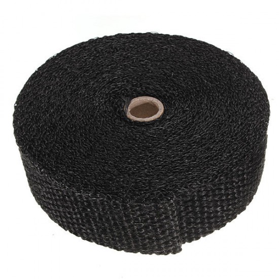 10m Exhaust Header Wrap Insulator Pipe High Heat Tape Black