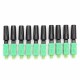 10pcs Green Ftth Embedded Quick Connector SC/APC Covered Wire Fiber Optic Connector APC