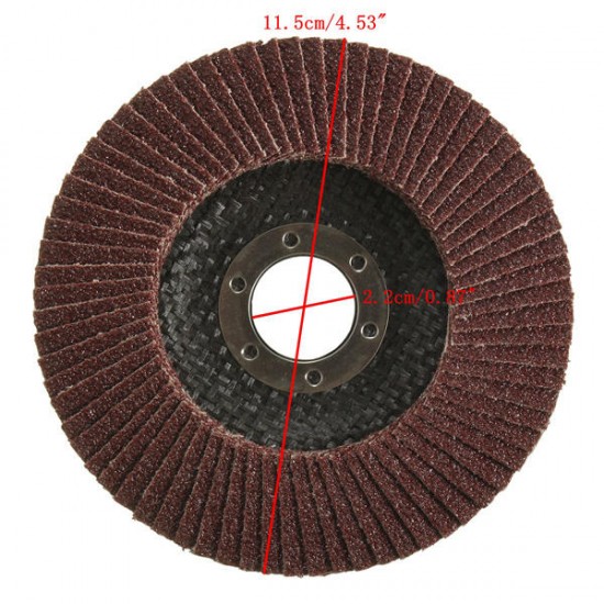 10pcs Polishing Wheel Film Angle Grinder 115mm Flap Sanding Discs 22.2mm Bore 40 Grit