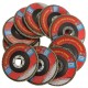 10pcs Polishing Wheel Film Angle Grinder 115mm Flap Sanding Discs 22.2mm Bore 40 Grit