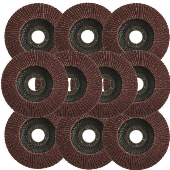10pcs Polishing Wheel Film Angle Grinder 115mm Flap Sanding Discs 22.2mm Bore 40 Grit 10pcs Polishing Wheel Film Angle Grinder 115mm Flap Sanding Discs 22.2mm Bore 40 Grit