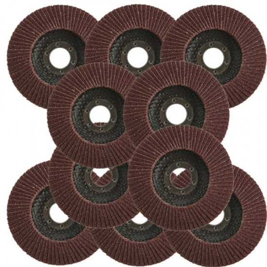 10pcs Polishing Wheel Film Angle Grinder 115mm Flap Sanding Discs 22.2mm Bore 40 Grit 10pcs Polishing Wheel Film Angle Grinder 115mm Flap Sanding Discs 22.2mm Bore 40 Grit