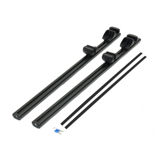 120cm Universal Aluminum Car Roof Rack Locking Cross Bars Anti Theft Lockable