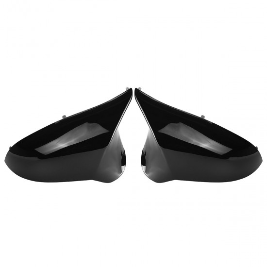 1Pair Side Mirror Cover Caps Replace Gloss Black For BMW F80 M3 F82 M4 2015-2018