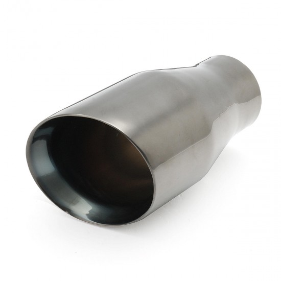 1Pc 7 Inch Length 3.5 Inch Outlet 2.36 Inch Inlet Stainless Exhaust Muffler Tip
