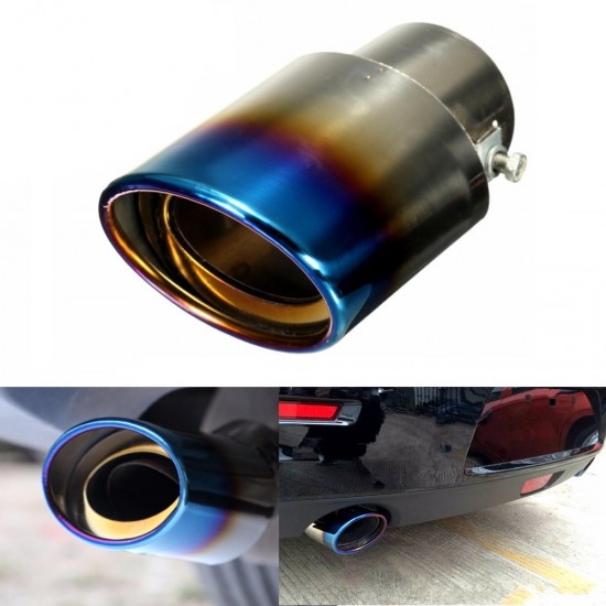 1Pcs Universal Car Auto Stainless Steel Exhaust Muffler Tailpipe Modification