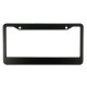 2 Pcs Black Metal Stainless Steel License Plate Frames With Screw Caps Tag Cover