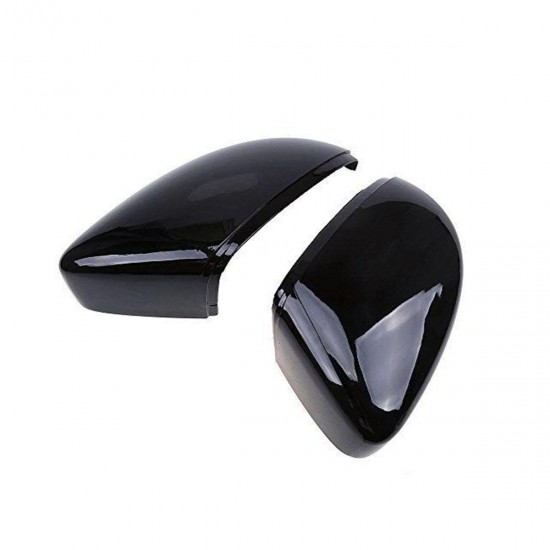 2 Pcs Rear View Wing Mirror Covers Caps For VW Beetle CC Eos Passat Jetta Scirocco