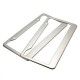 2 Pcs Sliver Stainless Steel License Plate Frames With Screw Caps Tag Cove