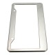 2 Pcs Sliver Stainless Steel License Plate Frames With Screw Caps Tag Cove