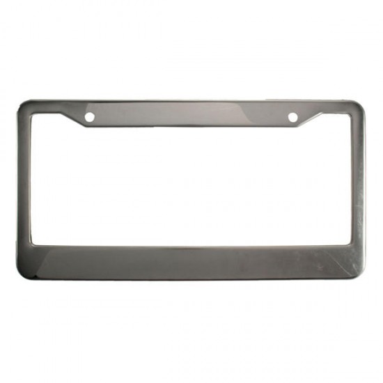 2 Pcs Sliver Stainless Steel License Plate Frames With Screw Caps Tag Cove