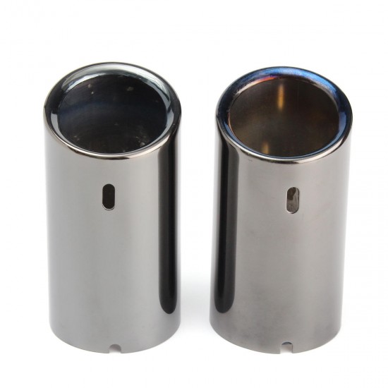2 X Tail Muffer Exhaust Tip Pipe Titanium Black For BMW E90 E92 325 328i 3 Series 2 X Tail Muffer Exhaust Tip Pipe Titanium Black For BMW E90 E92 325 328i 3 Series