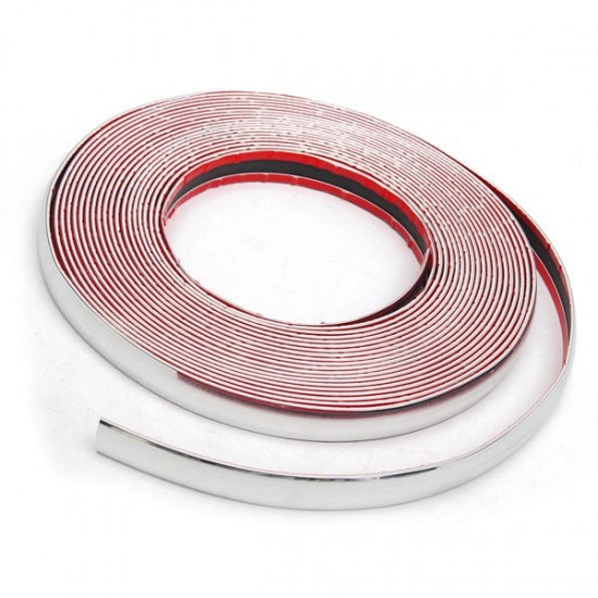 20mmX15m Chrome Universal Car Decor Trim Scratch Resistant Bar Molding Adhesive Strip 20mmX15m Chrome Universal Car Decor Trim Scratch Resistant Bar Molding Adhesive Strip
