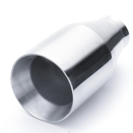 2.25inch Inlet 4inch Outlet 7inch Dual Wall Stainless Steel Exhaust Muffler Pipe Tip 2.25inch Inlet 4inch Outlet 7inch Dual Wall Stainless Steel Exhaust Muffler Pipe Tip
