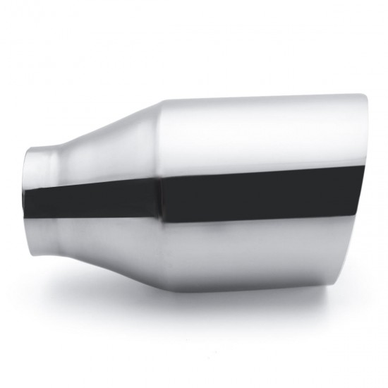2.25inch Inlet 4inch Outlet 7inch Dual Wall Stainless Steel Exhaust Muffler Pipe Tip 2.25inch Inlet 4inch Outlet 7inch Dual Wall Stainless Steel Exhaust Muffler Pipe Tip