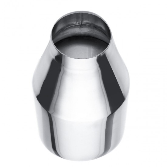 2.25inch Inlet 4inch Outlet 7inch Dual Wall Stainless Steel Exhaust Muffler Pipe Tip 2.25inch Inlet 4inch Outlet 7inch Dual Wall Stainless Steel Exhaust Muffler Pipe Tip