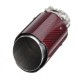 2.5 Inch 63-89mm Universal Auto Car SUV Carbon Fiber Exhaust Muffler Pipe Tail End Tip 2.5 Inch 63-89mm Universal Auto Car SUV Carbon Fiber Exhaust Muffler Pipe Tail End Tip