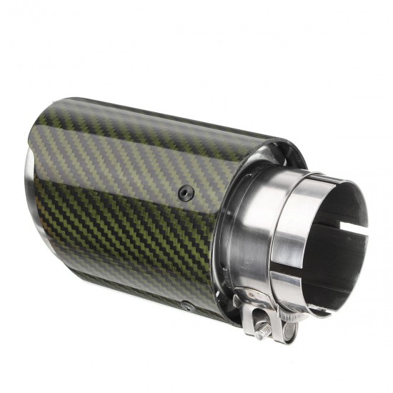 2.5 Inch 63-89mm Universal Auto Car SUV Carbon Fiber Exhaust Muffler Pipe Tail End Tip 2.5 Inch 63-89mm Universal Auto Car SUV Carbon Fiber Exhaust Muffler Pipe Tail End Tip