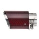 2.5 Inch 63-89mm Universal Auto Car SUV Carbon Fiber Exhaust Muffler Pipe Tail End Tip 2.5 Inch 63-89mm Universal Auto Car SUV Carbon Fiber Exhaust Muffler Pipe Tail End Tip
