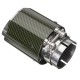2.5 Inch 63-89mm Universal Auto Car SUV Carbon Fiber Exhaust Muffler Pipe Tail End Tip 2.5 Inch 63-89mm Universal Auto Car SUV Carbon Fiber Exhaust Muffler Pipe Tail End Tip