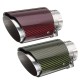 2.5 Inch 63-89mm Universal Auto Car SUV Carbon Fiber Exhaust Muffler Pipe Tail End Tip 2.5 Inch 63-89mm Universal Auto Car SUV Carbon Fiber Exhaust Muffler Pipe Tail End Tip