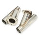 2.5 Inch 6.3mm Dual Electric Exhaust Muffler Valve System Cutout Pipe Kit with Remote Control Stainless Steel