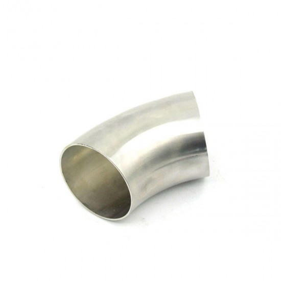 2.5 Inch 63mm Stainless Steel 45 Degree Exhaust Bend Elbow Pipe