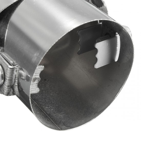 2.5inch Grilled Blue Chrome Stainless Steel Exhaust Muffler Tip Pipe Universal 2.5inch Grilled Blue Chrome Stainless Steel Exhaust Muffler Tip Pipe Universal