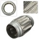 2.5x5 Inch Car Stainless Steel Exhaust Pipes Double Braided Flex Connector Adaptor