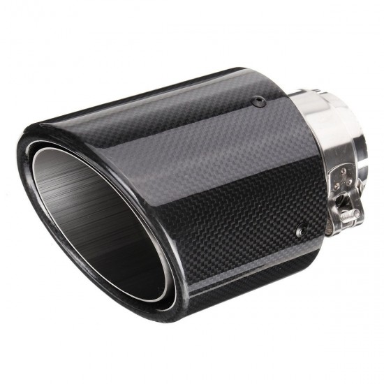 2.6 Inch 66 to 114mm Universal Carbon Fiber Car Auto Exhaust Pipe Tail Muffler End Tip 2.6 Inch 66 to 114mm Universal Carbon Fiber Car Auto Exhaust Pipe Tail Muffler End Tip
