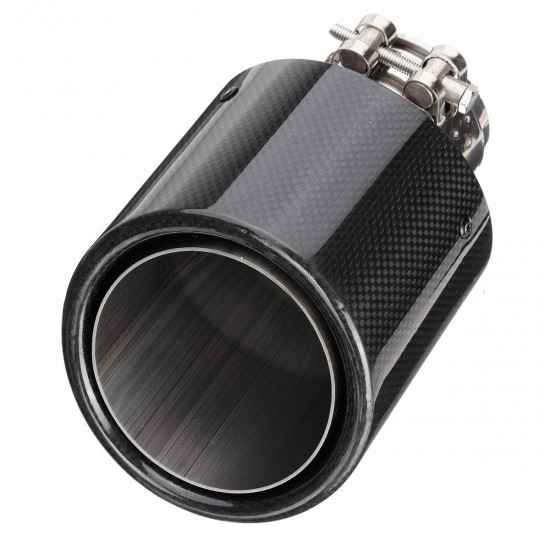 2.6 Inch 66 to 114mm Universal Carbon Fiber Car Auto Exhaust Pipe Tail Muffler End Tip 2.6 Inch 66 to 114mm Universal Carbon Fiber Car Auto Exhaust Pipe Tail Muffler End Tip