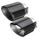 2.6 Inch 66 to 114mm Universal Carbon Fiber Car Auto Exhaust Pipe Tail Muffler End Tip