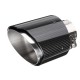 2.6 Inch 66 to 114mm Universal Carbon Fiber Car Auto Exhaust Pipe Tail Muffler End Tip 2.6 Inch 66 to 114mm Universal Carbon Fiber Car Auto Exhaust Pipe Tail Muffler End Tip