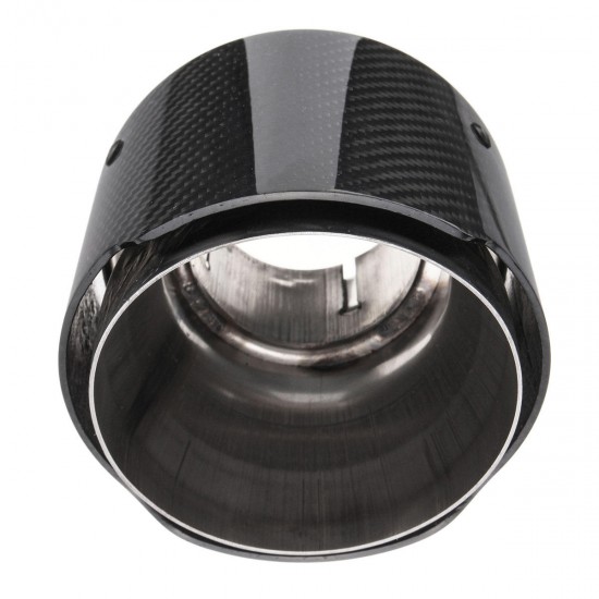 2.6 Inch 66 to 114mm Universal Carbon Fiber Car Auto Exhaust Pipe Tail Muffler End Tip 2.6 Inch 66 to 114mm Universal Carbon Fiber Car Auto Exhaust Pipe Tail Muffler End Tip