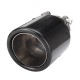 2Inch Exhaust Tip Pipe Out Muffler Tip Universal Glossy Carbon Fiber 63mm-89mm