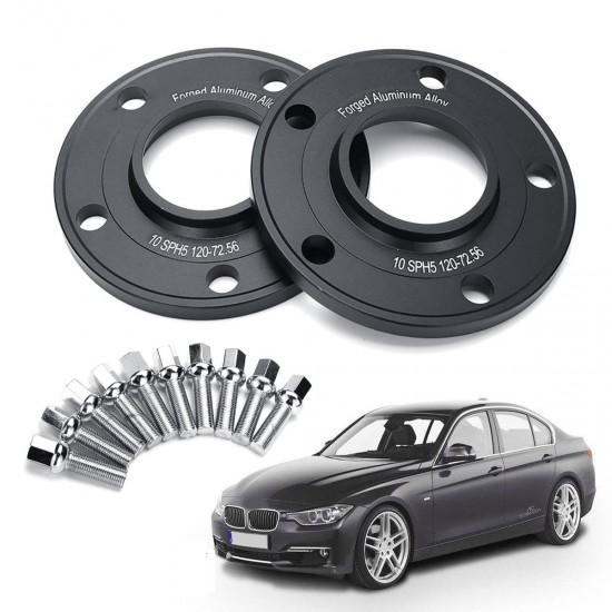 2PCS 5x120 PCD 10mm Hubcentric Alloy 72.56mm Aluminum Wheel Spacer Shims Adapter Suit for BMW E46 E90 E91 E92 2PCS 5x120 PCD 10mm Hubcentric Alloy 72.56mm Aluminum Wheel Spacer Shims Adapter Suit for BMW E46 E90 E91 E92