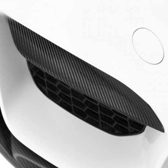 2PCS Front Bumper CF Carbon Fiber Board Upper Side Splitter Canards Lip Spoiler for BMW F80 M3 F82 F83 M4 2015-2018 2PCS Front Bumper CF Carbon Fiber Board Upper Side Splitter Canards Lip Spoiler for BMW F80 M3 F82 F83 M4 2015-2018