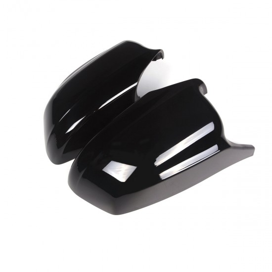 2PCS Gloss Rearview Wing Mirror Cover for BMW F10 F11 F18 5-Series Pre-LCI 10-13