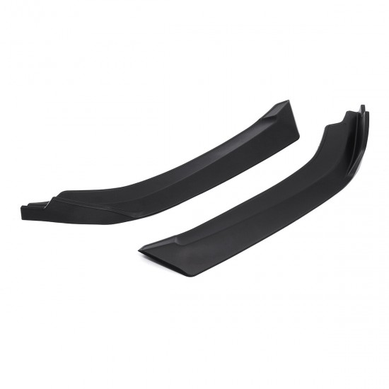 2PCS Matt Black Front Bumper Body Kit Splitter Aprons For For Honda Civic Sedan 4DR 2016-2018 2PCS Matt Black Front Bumper Body Kit Splitter Aprons For For Honda Civic Sedan 4DR 2016-2018