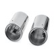 2PCS Stainless Steel Exhaust Pipe Muffler Tail Tip Pipe For Jaguar XE R Sport