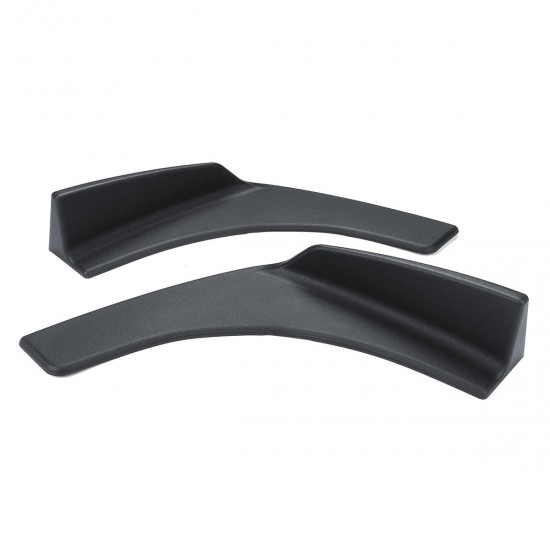 2Pcs 30x4 Inch Universal Fit Car Front Rear Bumper Protector Lip Splitters Winglets Canards